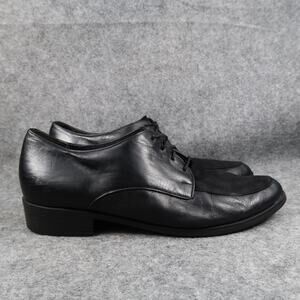 Munro Shoes Womens 10 W Derby Oxford Dress Classic Leather Comfort Black Lace Up